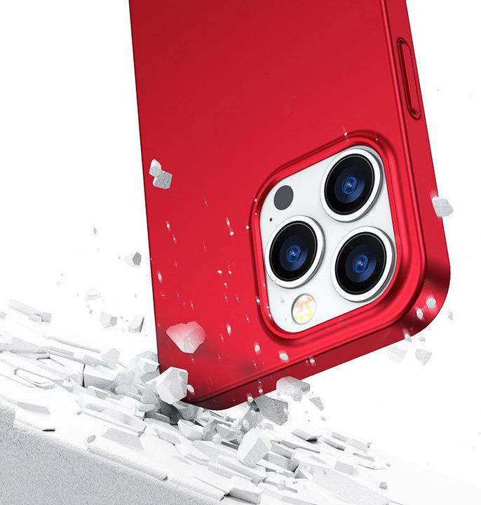 Produktbild Joyroom 360 Full Case front and back cover for iPhone 13 Pro + tempered glass screen protector red ( (1 Stück, Apple iPhone 13 Pro)