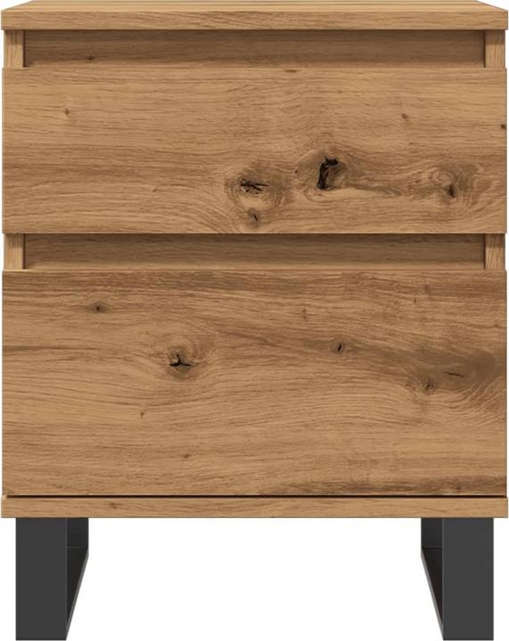 Produktbild VidaXL Nachttisch Stauraum Nachtschrank Nachtkommode Nachtkonsole Artisan-Eiche (40 x 35 x 50 cm)