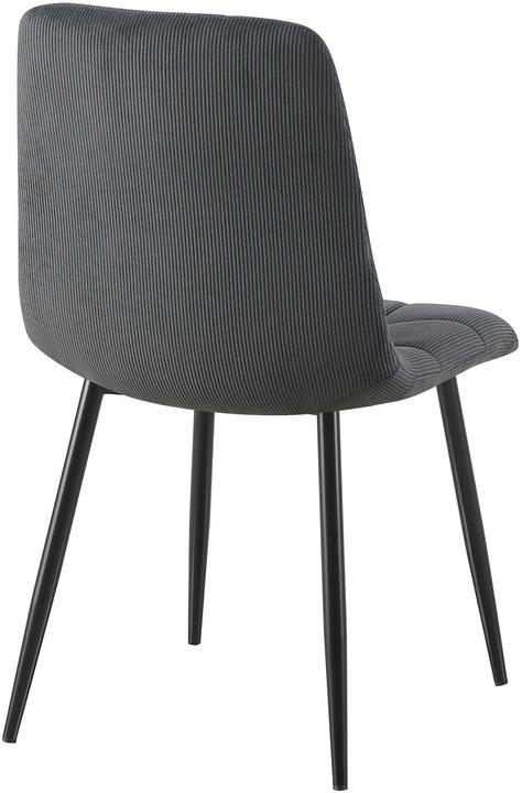 Actual product image CLP 4er Set Esszimmerstuhl Tilde gepolstert mit Rückenlehne bis 150 kg belastbar