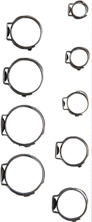 BGS Stainless Steel Hose Clamp Assortment Ø 5.8 - 21 mm 170 pcs. (Hose clamp, 21 mm)