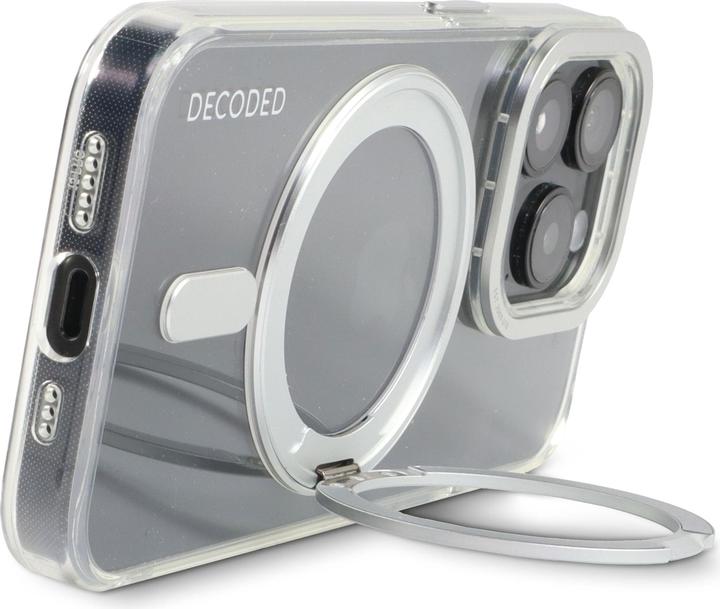 Produktbild Decoded Recycled Plastic Loop Stand Backcover iPhone 15 Pro Transparant (Apple iPhone 15 Pro)