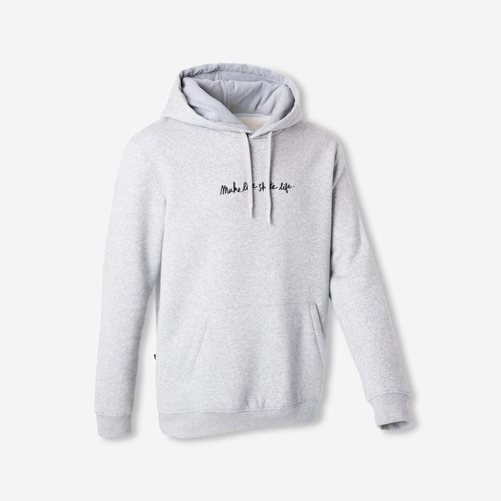 Produktbild Decathlon Skateboard Hoodie - HD500 grau meliert Zusammenarbeit Make Life Skate Life (XL)