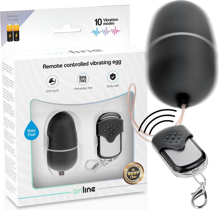Immagine prodotto Online Uovo Vibrante Telecomandato M - Nero