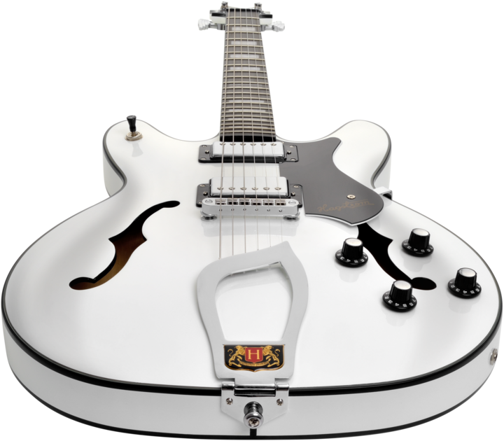 Actual product image Hagstrom Electric Guitar, Viking, White (Electric guitar, Maple)