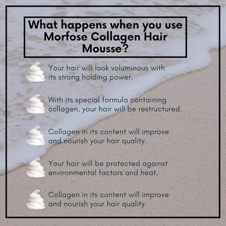 Immagine prodotto Morfose Mousse per capelli al collagene (Agente schiumogeno, 200 ml)