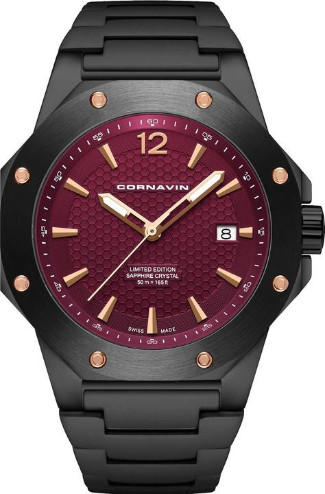 Immagine prodotto Cornavin Centro 3-H (Orologio da polso analogico, 41 mm)