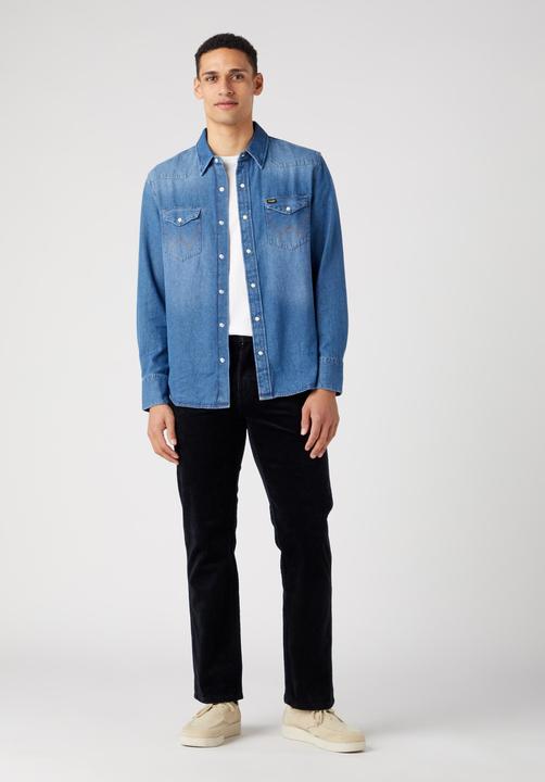 Immagine prodotto Wrangler Greensboro (New Arizona) Cord Pant Straight Fit Bla (W32/L34)