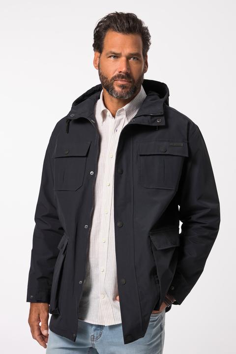Produktbild JP1880 Regenjacke, wasserdicht, Kapuze, verdeckter Zipper (5XL)