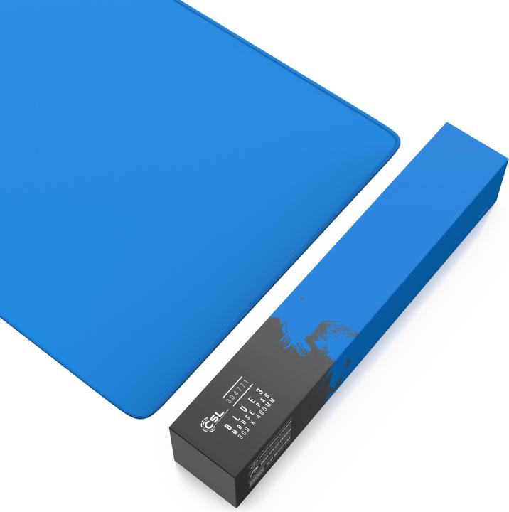 Actual product image CSL Gaming mouse pad, XXL, 900 x 400 x 3 mm, mouse mat, extra large, washable, dark blue (XXL)