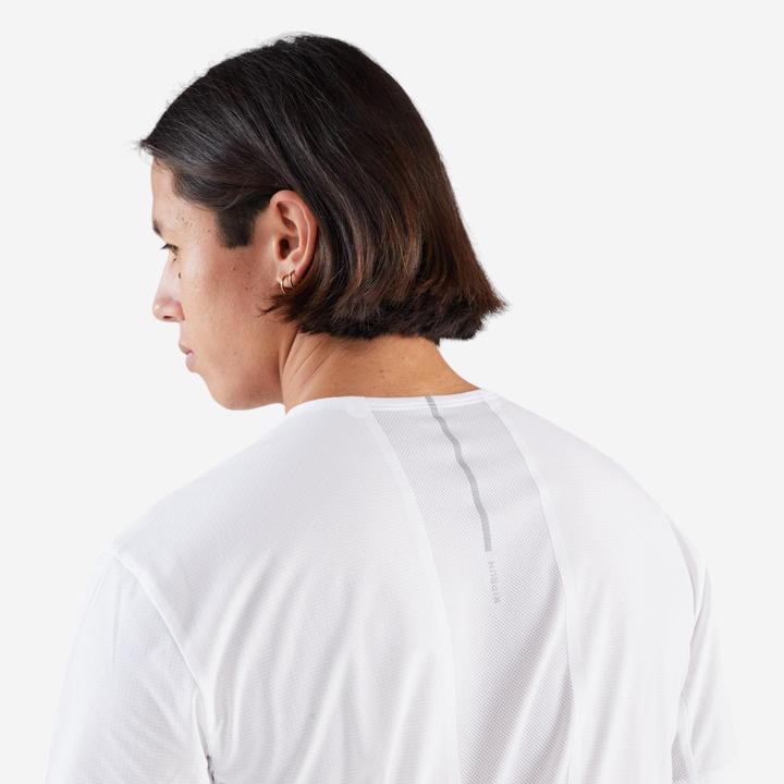 Actual product image Kiprun Laufshirt kurzarm Herren atmungsaktiv - Run weiss (L)
