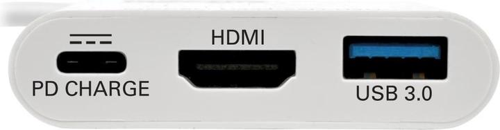 Actual product image Eaton USB-C to HDMI Adapter with USB-A Port and PD Charging HDCP White (USB-C, 1 portion)