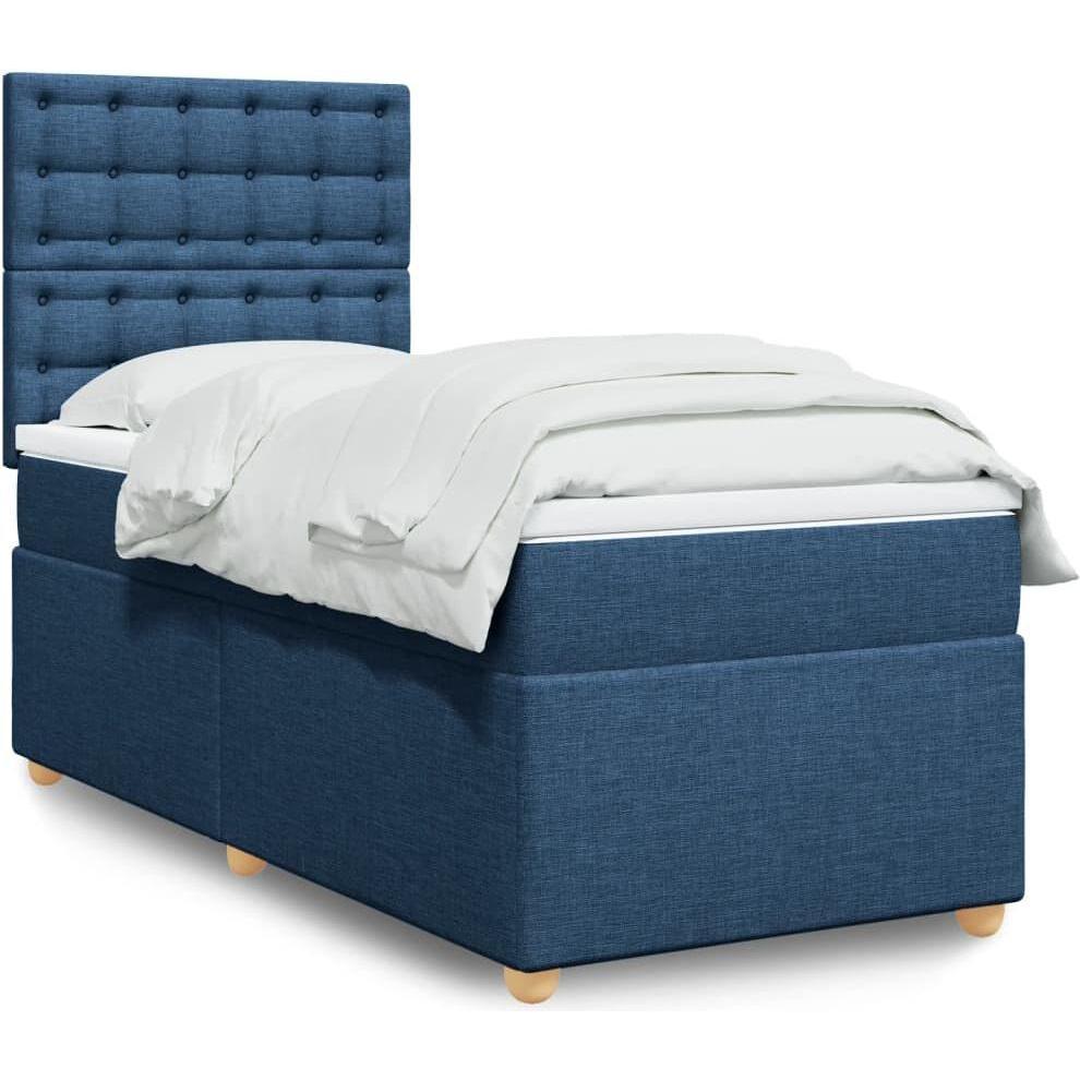 VidaXL, Bett, Bo x springbett mit Matratze 80 x 200 cm Stoff (80 x 200 cm)
