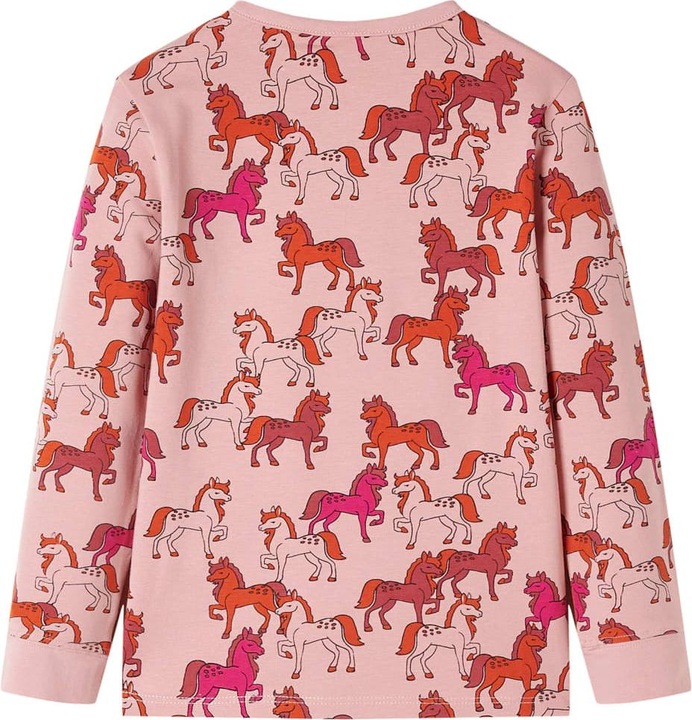 Actual product image VidaXL Children's pyjamas with long sleeves light pink 104,Material: 95 (104)