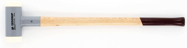 Produktbild Gedore Rückschlagfreier Schonhammer, Ø 80 mm, Hickorystiel, Austauschbare Polyamid-Köpfe (4270 g)