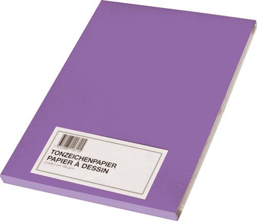 Produktbild Scaldia Tonzeichenpapier A2, 130 g/m², 100 Stück, Violett (130 g/m², A2)