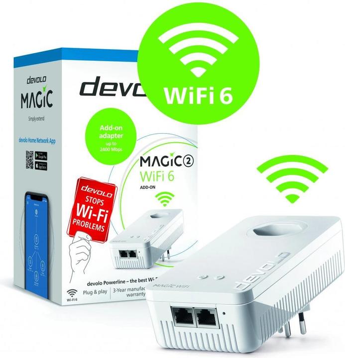 Actual product image Devolo MAGIC 2 WIFI 6 next (2400 Mbit/s)