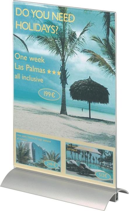 Produktbild Durable Tischaufsteller, Acryl mit Aluminiumfuss (A5)