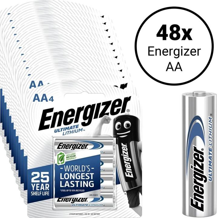 Produktbild Energizer Ultimate Lithium AA (FR6) - 48 Batterien (48 Stk., AA, 3000 mAh)
