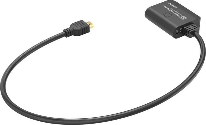 Actual product image PremiumCord HDMI 2.0 Mini Splitter 1-2 Pigtail 4Kx2K@ HDCP2.2 Downscaler