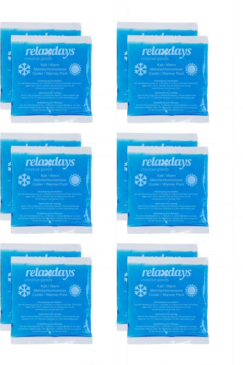 Relaxdays 12x cuscinetto di raffreddamento (12 x, 1770 g)