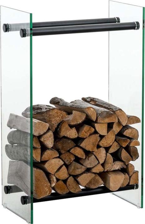 Immagine prodotto CLP Porta legna Dacio W35x80x60, vetro trasparente (35 x 80 x 60 cm)