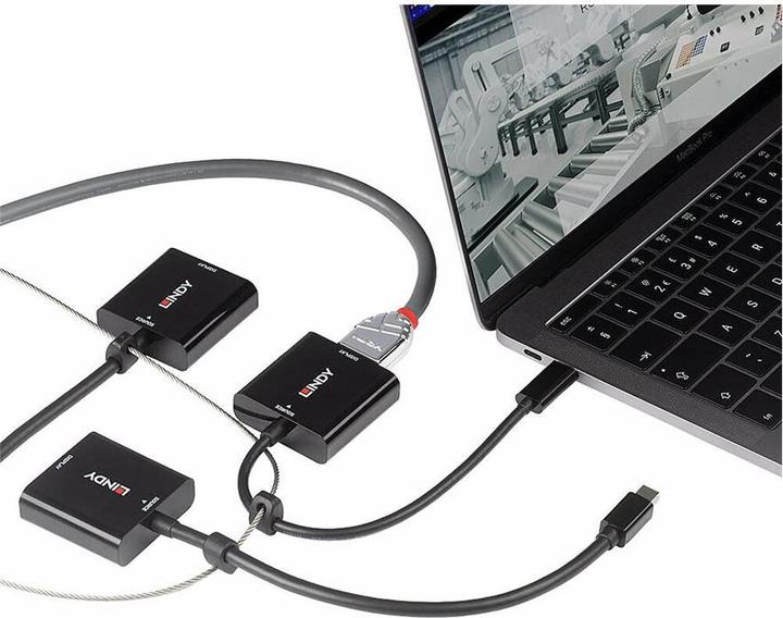 Produktbild Lindy Multi-AV to HDMI Converter Tether (USB Typ-C, HDMI, 4.20 cm)