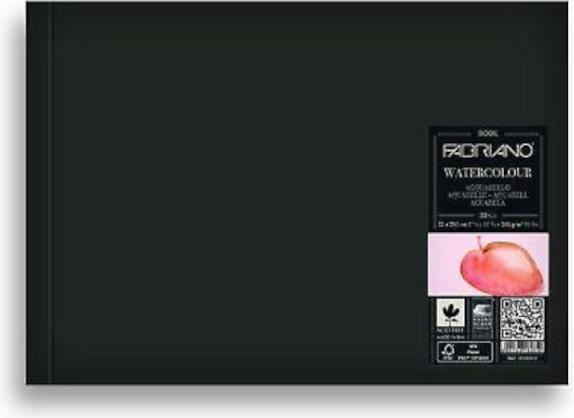 Actual product image Fabriano Watercolour pad book A5, 30 sheets (A5, Hardcover)
