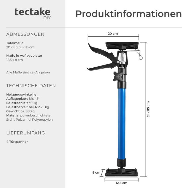 Produktbild tectake Türspanner (1000 mm)