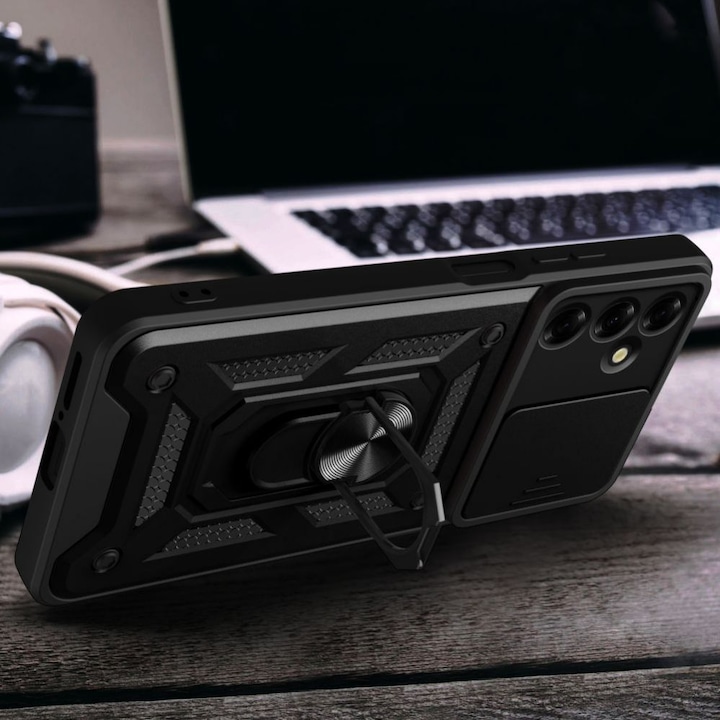 Produktbild Tech-Protect Camshield Pro Case for Samsung Galaxy M35 5G - Black (Samsung Galaxy A35)