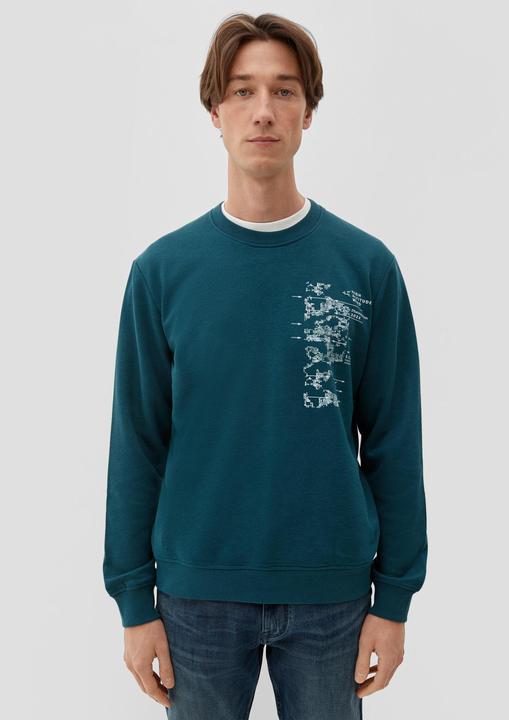 Produktbild s.Oliver Sweatshirt Sweatshirt mit Frontprint (S)