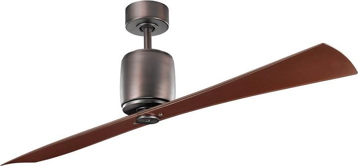 Elstead Lighting Ventilatore da soffitto silenzioso Ferron Ø152cm Motore a corrente continua + telecomando Bronzo
