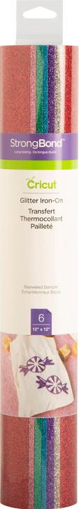 Cricut Glitter Iron-On 30x30cm 6-sheet Sampler Bejeweled