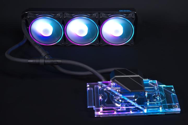 Actual product image Alphacool Eiswolf 2 GPU AIO 360mm RTX 3080/3090 TUF with backplate