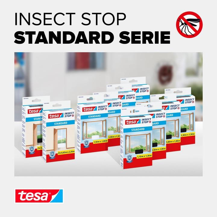Actual product image tesa Insect screen STANDARD for windows, with Velcro tape, without drilling (100 x 100 cm)