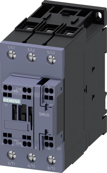 Actual product image Siemens Power contactor 18.5kW 3S 83-155VUC 40A 3RT2035-3NF30