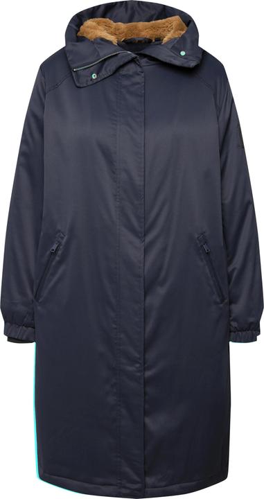 Produktbild Ulla Popken HYPRAR Cargo-Mantel, Webpelz-Kapuze, Zipptaschen (58)