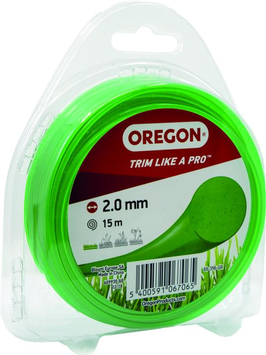 Actual product image Oregon Thread multicolour green round 2.0 mm x 15 m (Weed whacker, Trimmer line + line spool)