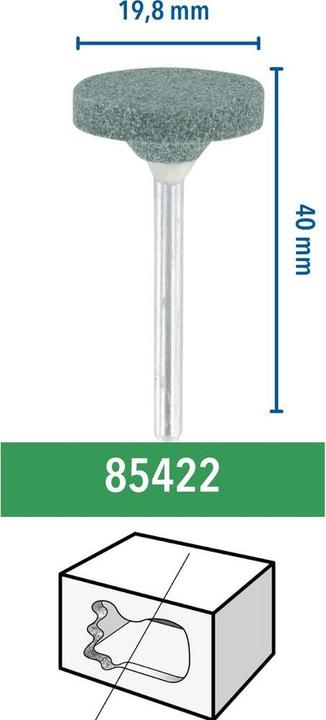 Actual product image Dremel Siliziumkarbid-Schleifstein