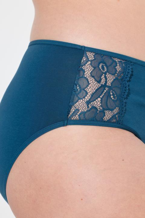 Immagine prodotto Ulla Popken Slip midi in confezione da tre con pizzo laterale (62, confezione da 3)