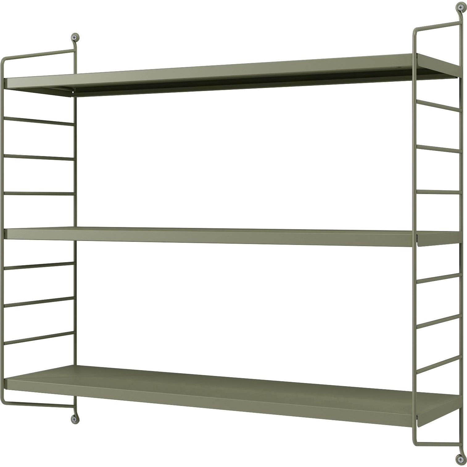 En.Casa, Regal, Modulares Wandregal Strängnäs 4er Set Kamelfarben