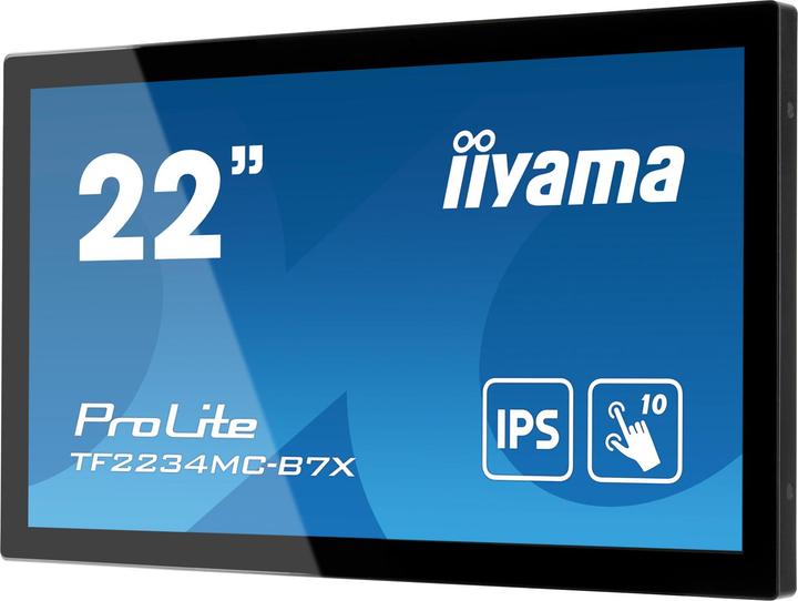 Produktbild iiyama 21,5 Zoll IPS 1920 x 1080 10 Point Touch Anti-Fingerprint 1000:1 305 cd (1920 x 1080 Pixel, 22")