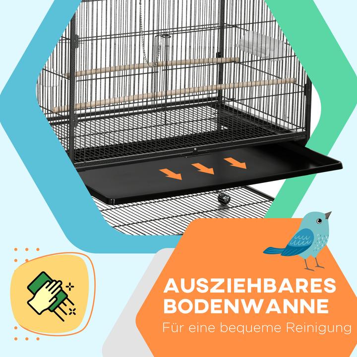 Actual product image PawHut Bird cage with castors