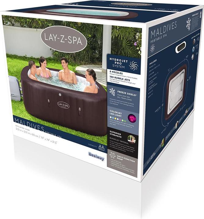 Produktbild Bestway Lay-Z-Spa Maldives HydroJet Pro (7 Personen)