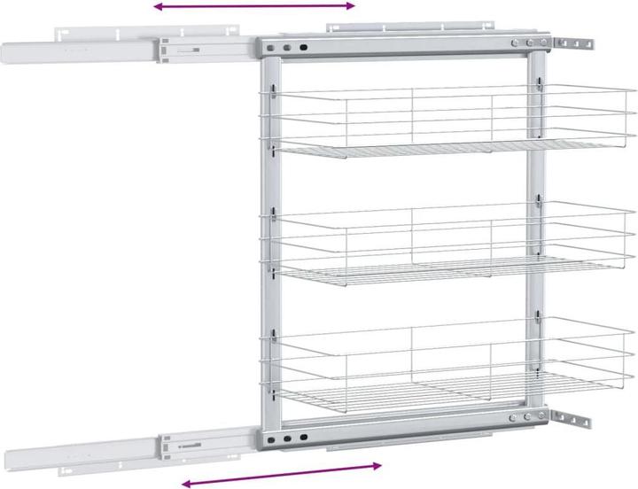 Produktbild vidaXL Küchen Drahtkorb (25 cm, 3x)