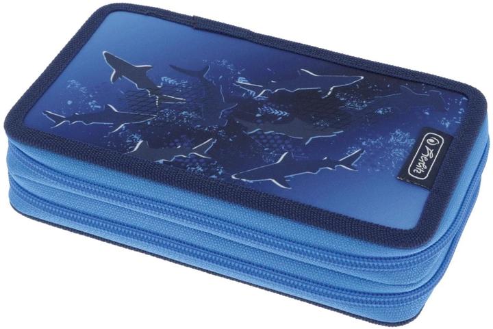 Produktbild Herlitz Doppeletui 23 teilig Deep Sea