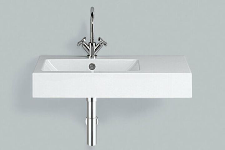 Image du produit Alape Lavabo WT.PR800H.L, rectangulaire L : 800mm H : 143mm P : 405mm, 4205000000, blanc (405 mm, 800 mm)
