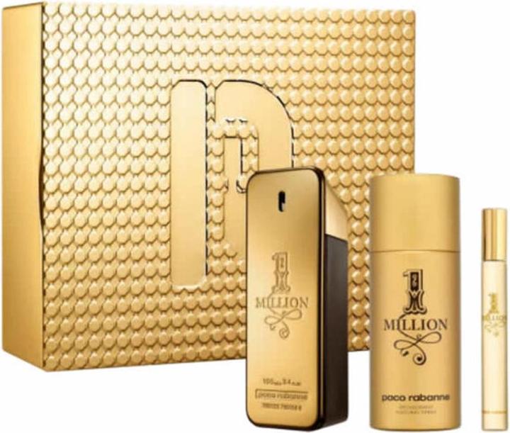 Immagine prodotto Paco Rabanne 1 Million Eau De Toilette Spray 100ml Set 3 articoli
