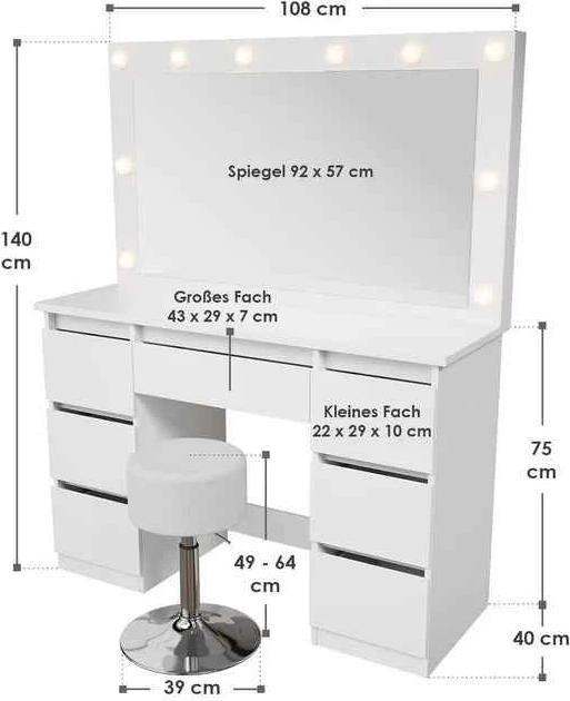 Immagine prodotto Juskys Lilia (108 x 41 x 140 cm)
