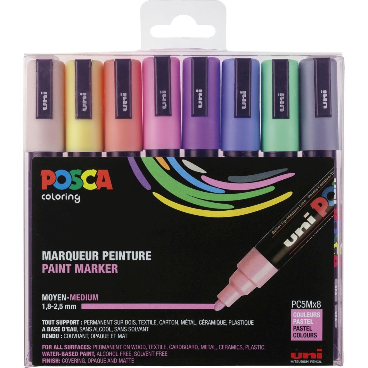 Thumbnail - Posca, Marker, Marker PC-5M Rundspitze (multicolour, 2.50 mm, 8 x)