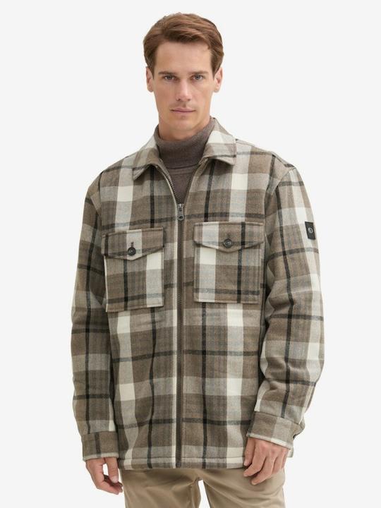 Actual product image Tom Tailor Flannel Check Jacket with Chest Pockets (M)